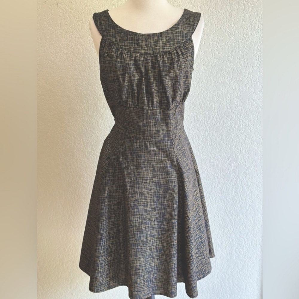 Amanda Dress in Metro Metallic